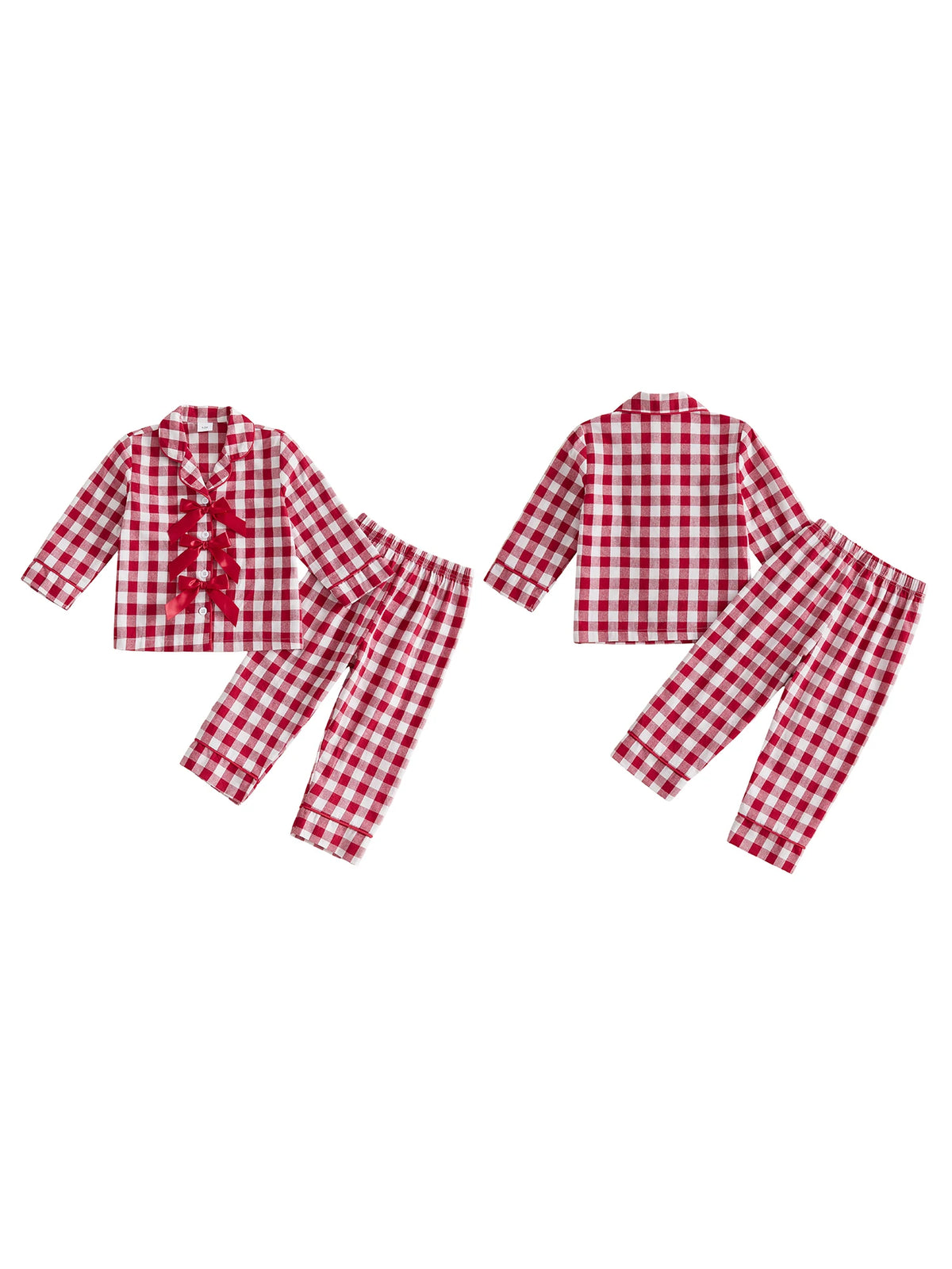 Little Girls For For Little Girls Long Christmas Pajamas Sleeve Tops Girls Long Sleeve Durable 2 Pcs Christmas