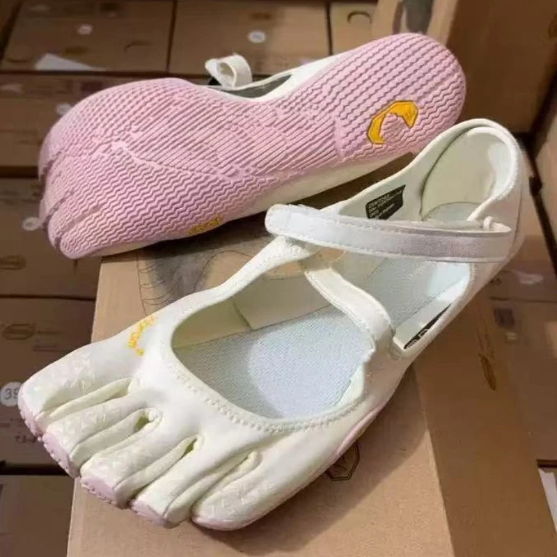 Women Barefoot Five Toe Shoes Anti Slip Yoga Pilates Shoes Lightweight Breathable Fitness Dance Outdoor Training Shoes