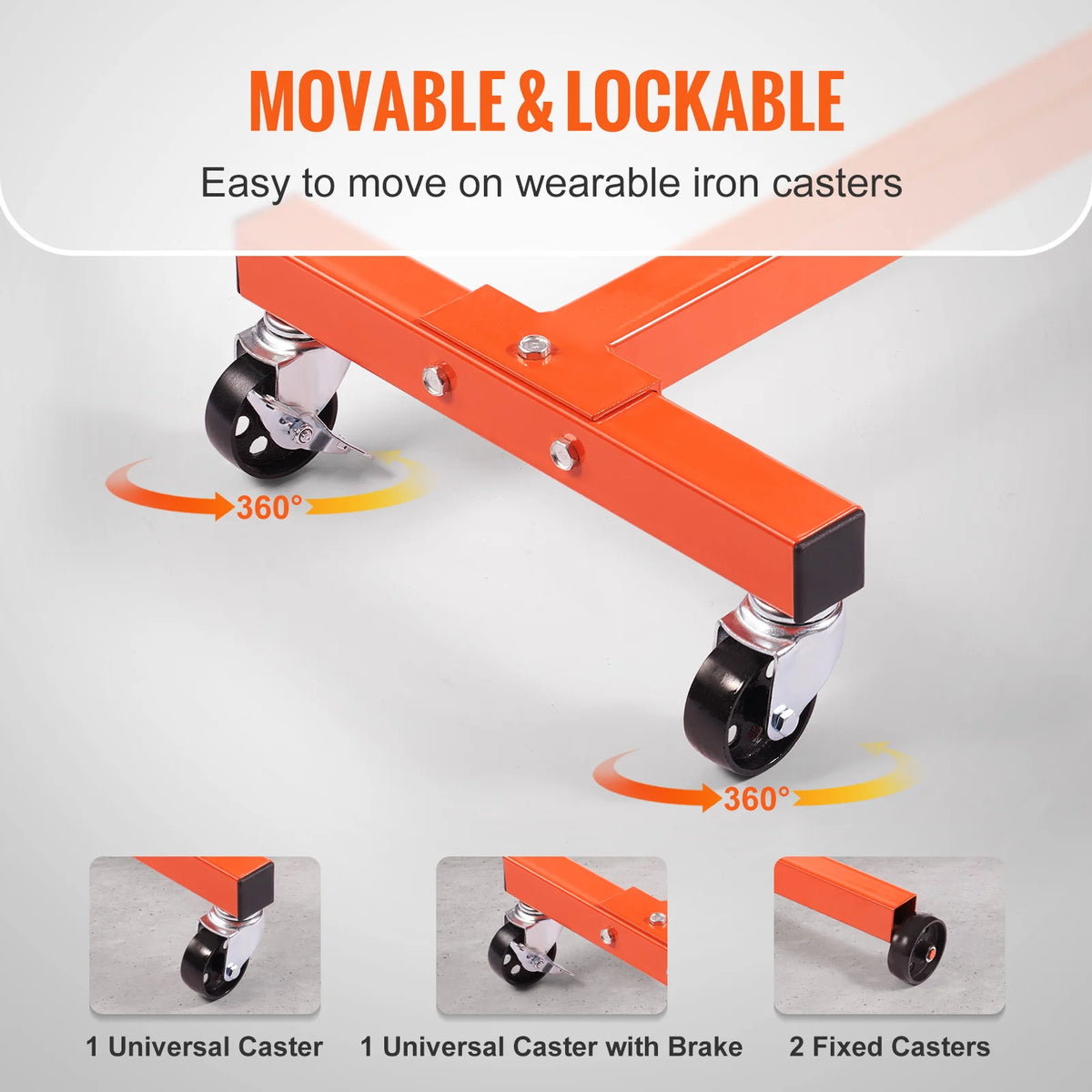 Rotating Engine Stand with Adjustable Head and 360 Degree Rotation