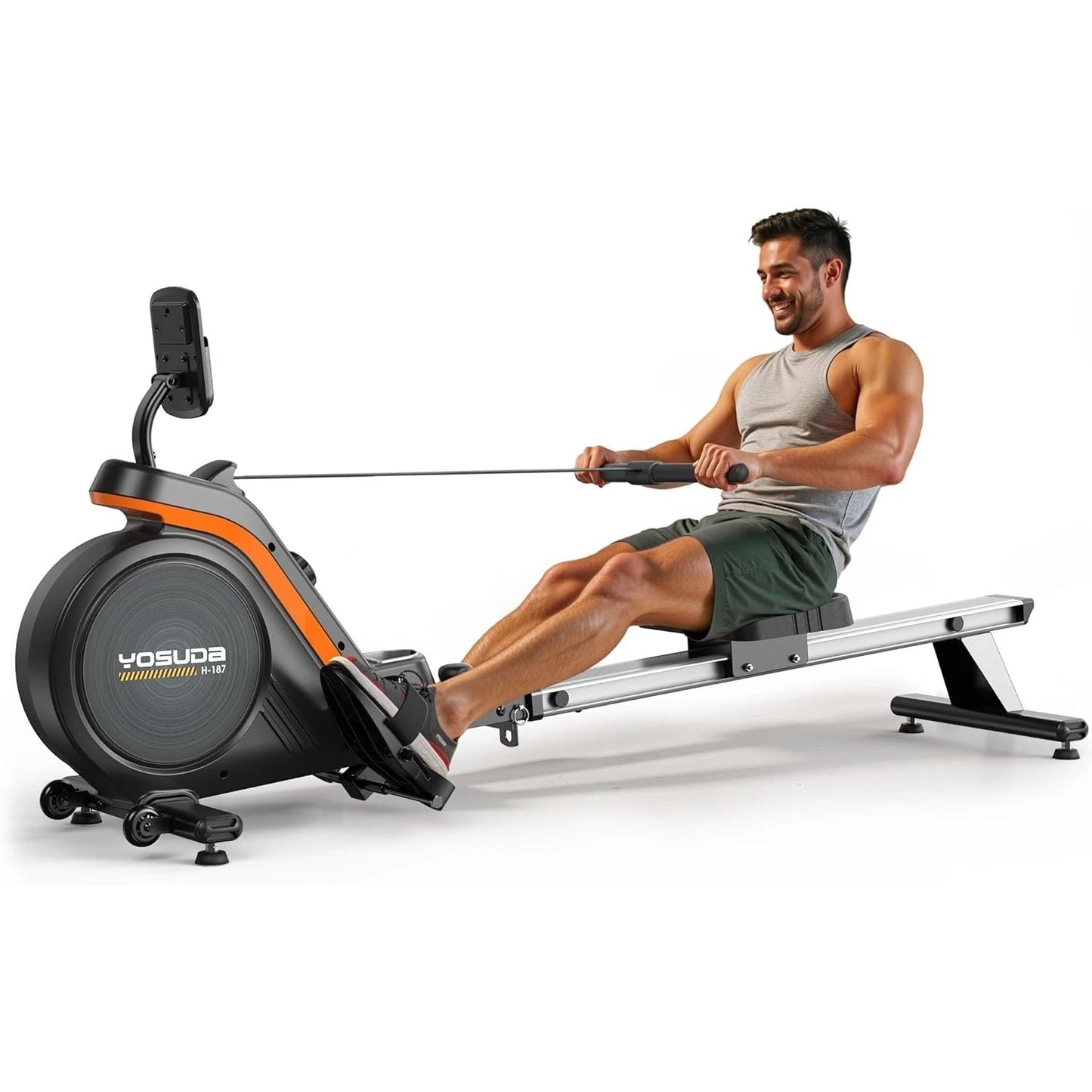 YOSUDA Magnetic Rowing Machine With Bluetooth App Support For Home Gym