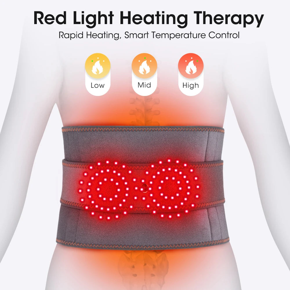 Hailicare Electric Heating Waist Massager Belt With Vibration