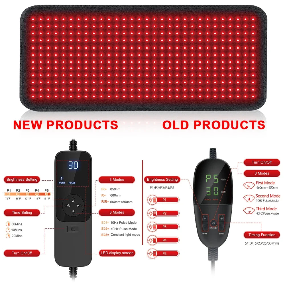 Astarexin Red Light Therapy Infrared Heating Pad For Body And Back Pain Relief