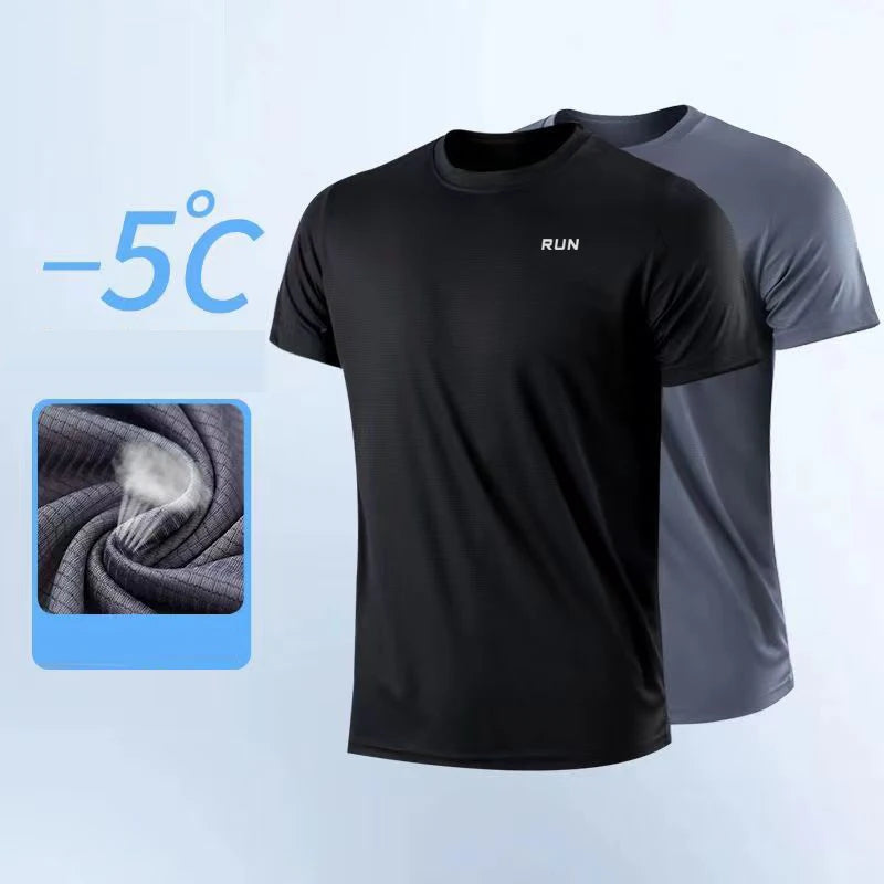 GenDaway Mens Quick Dry Short Sleeve Gym T Shirt Top
