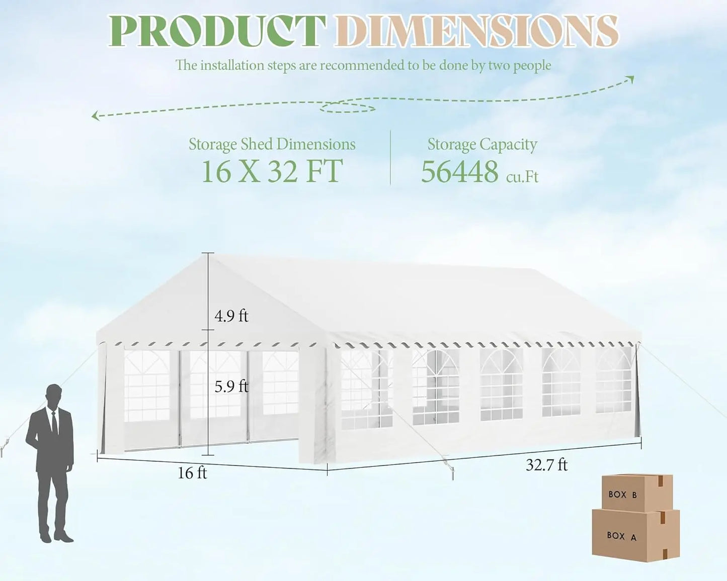 Heavy Duty Party Tent With Sidewalls For Outdoor Events