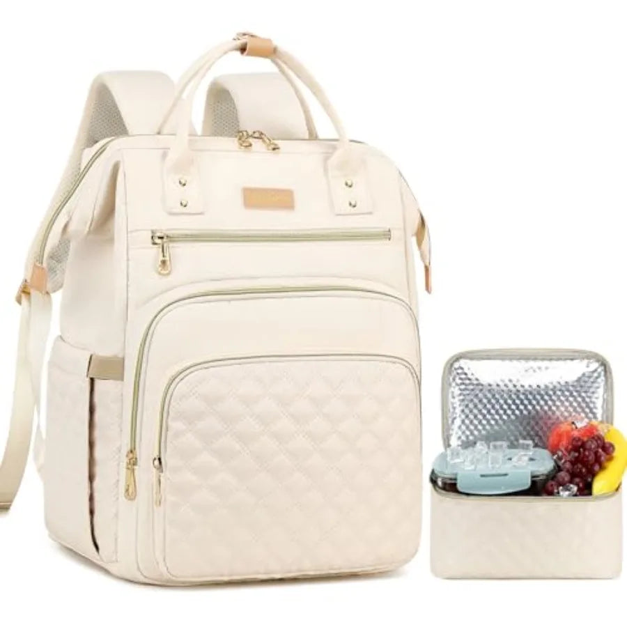 Lunch Backpack With Insulated Cooler And Laptop Compartment