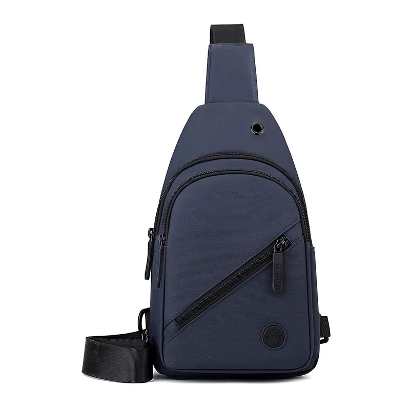 Lightweight Nylon Chest Bag For Men Crossbody Sling Outdoor Use