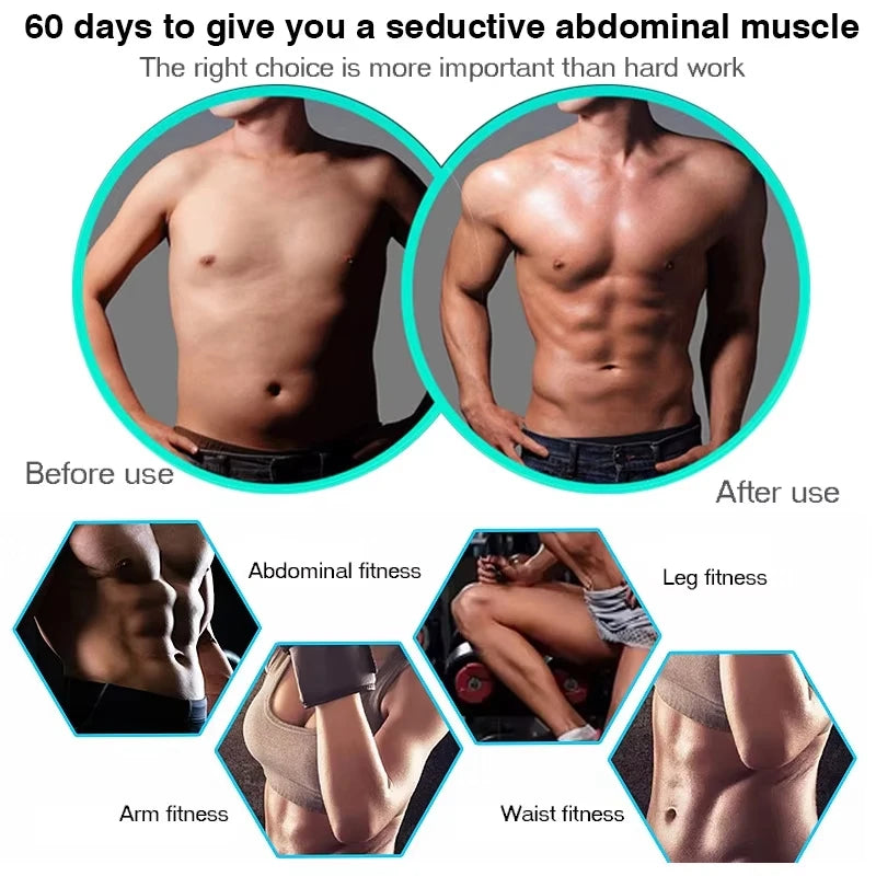 Electric Muscle Stimulator EMS Wireless Buttocks Hip Trainer Abdominal Abs