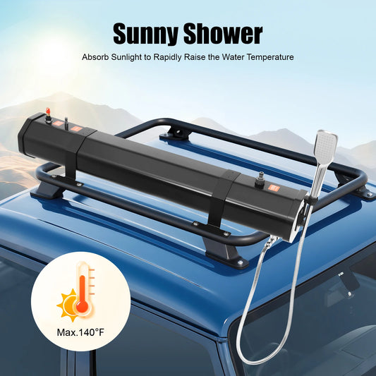 Camping Portable Water Tank Roof Rack Shower For Outdoor Water Supply