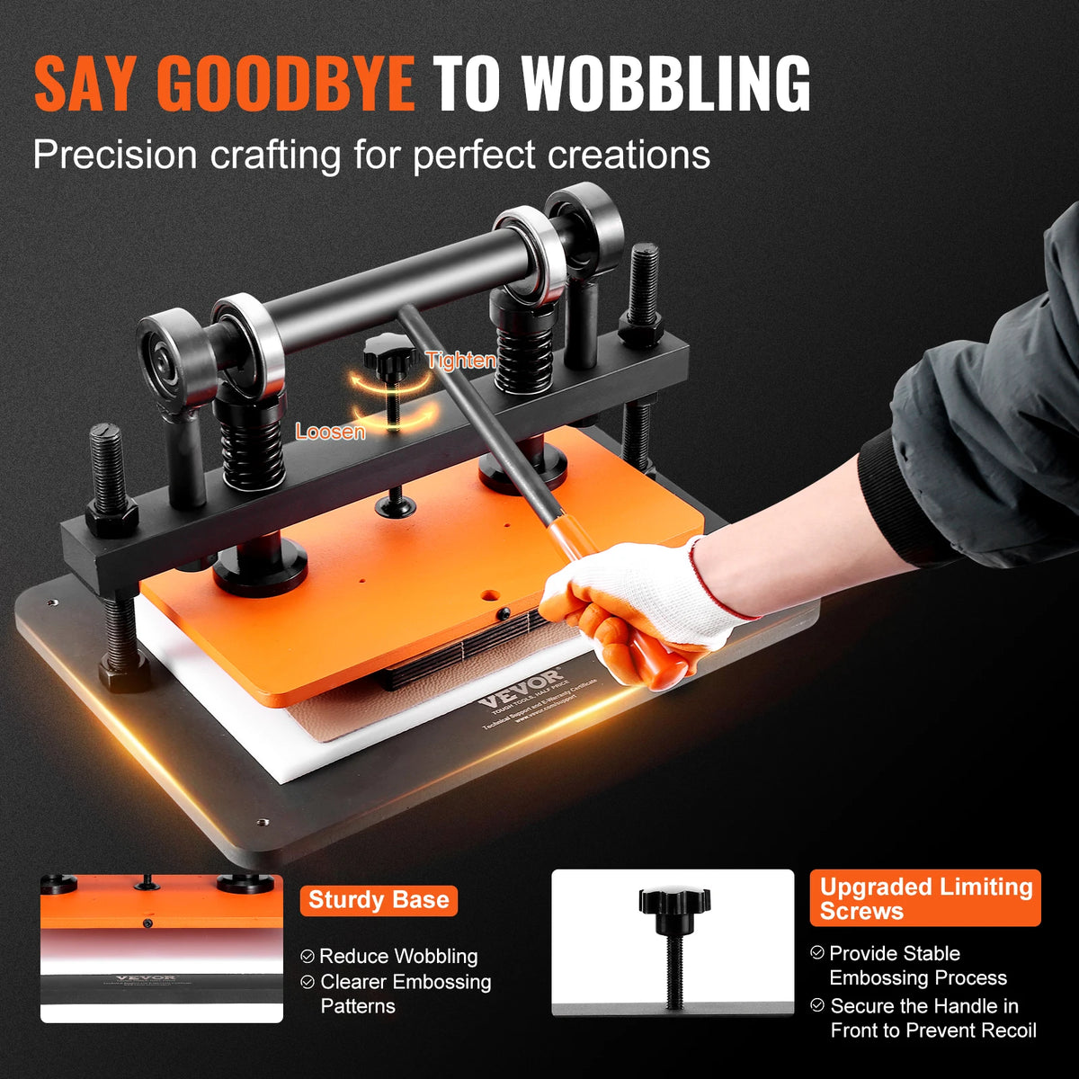 SucceBuy Manual Leather Die Cutting and Embossing Machine