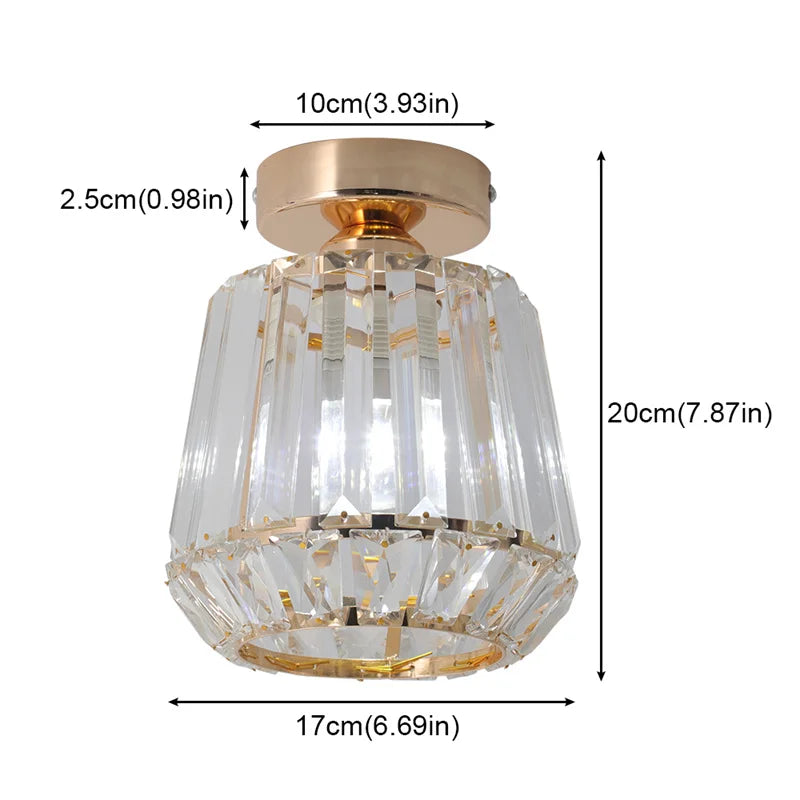 GreeLustr Crystal LED Chandelier Modern Pendant Ceiling Lamp