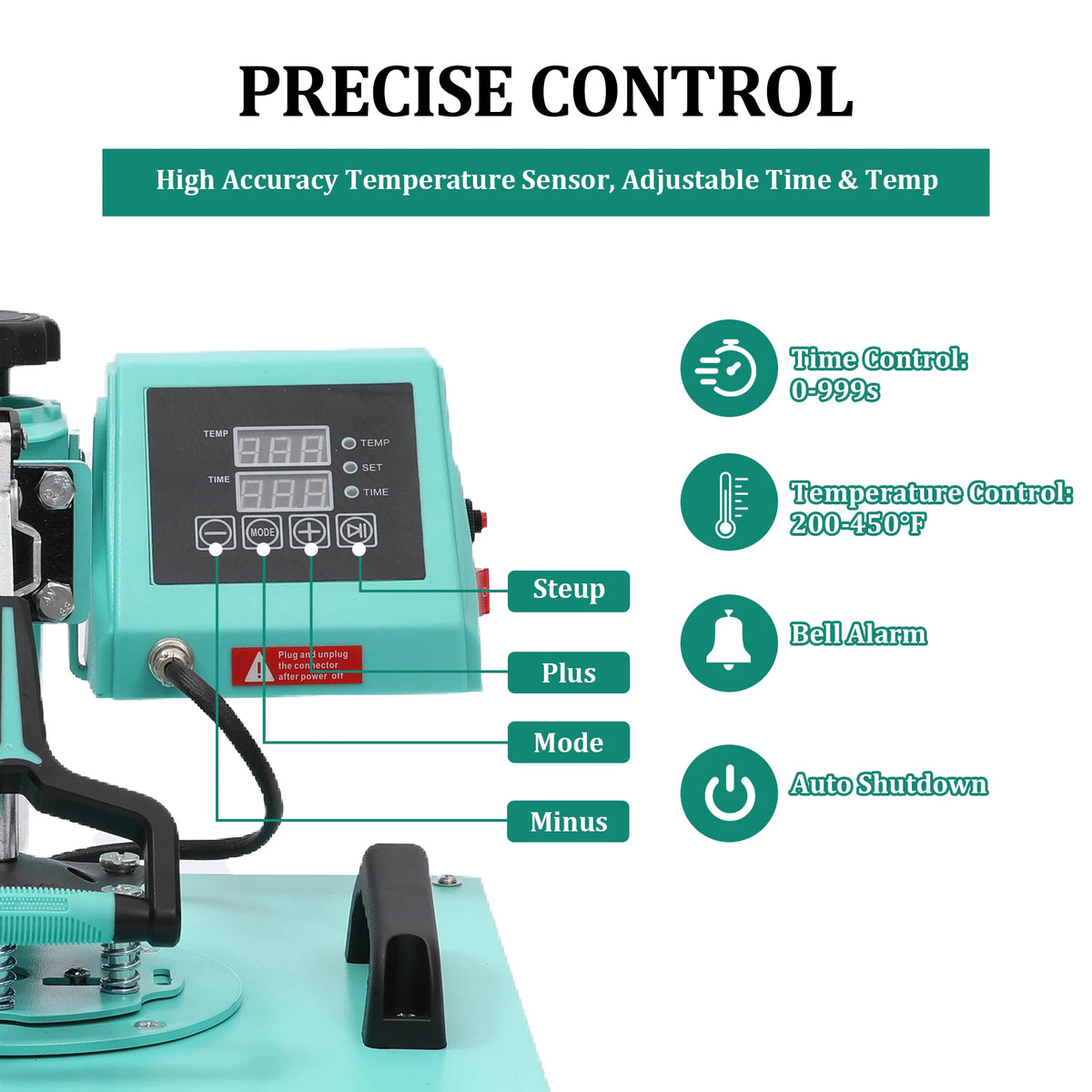 HiMISS Multifunction Swing Away Sublimation Heat Press Machine
