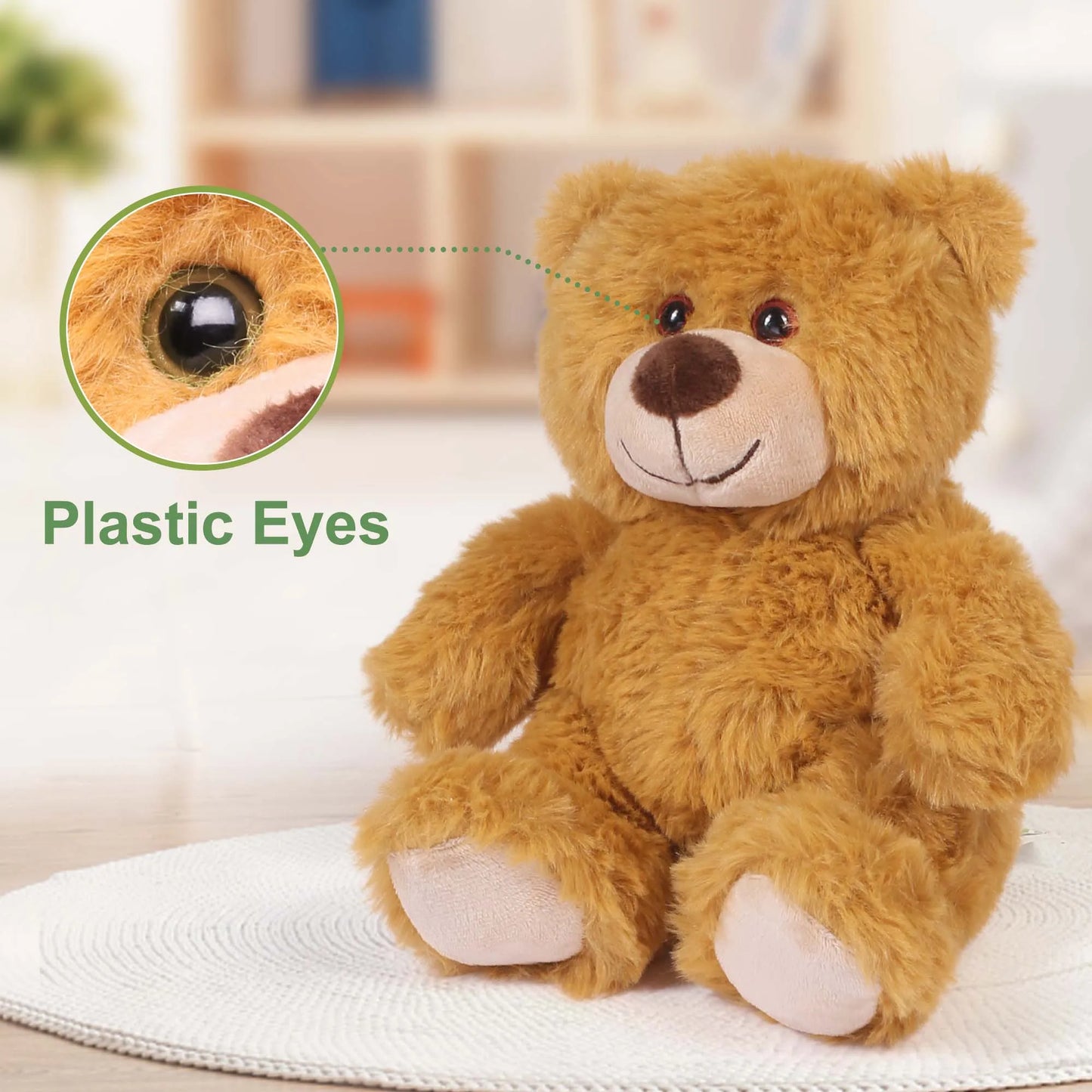 6 Pack 8'' Teddy Bear Stuffed Animals Teddy Bear Plush Toy, Birthday Gifts for Kids Boy Girl Toddlers Baby Shower Christmas Gift
