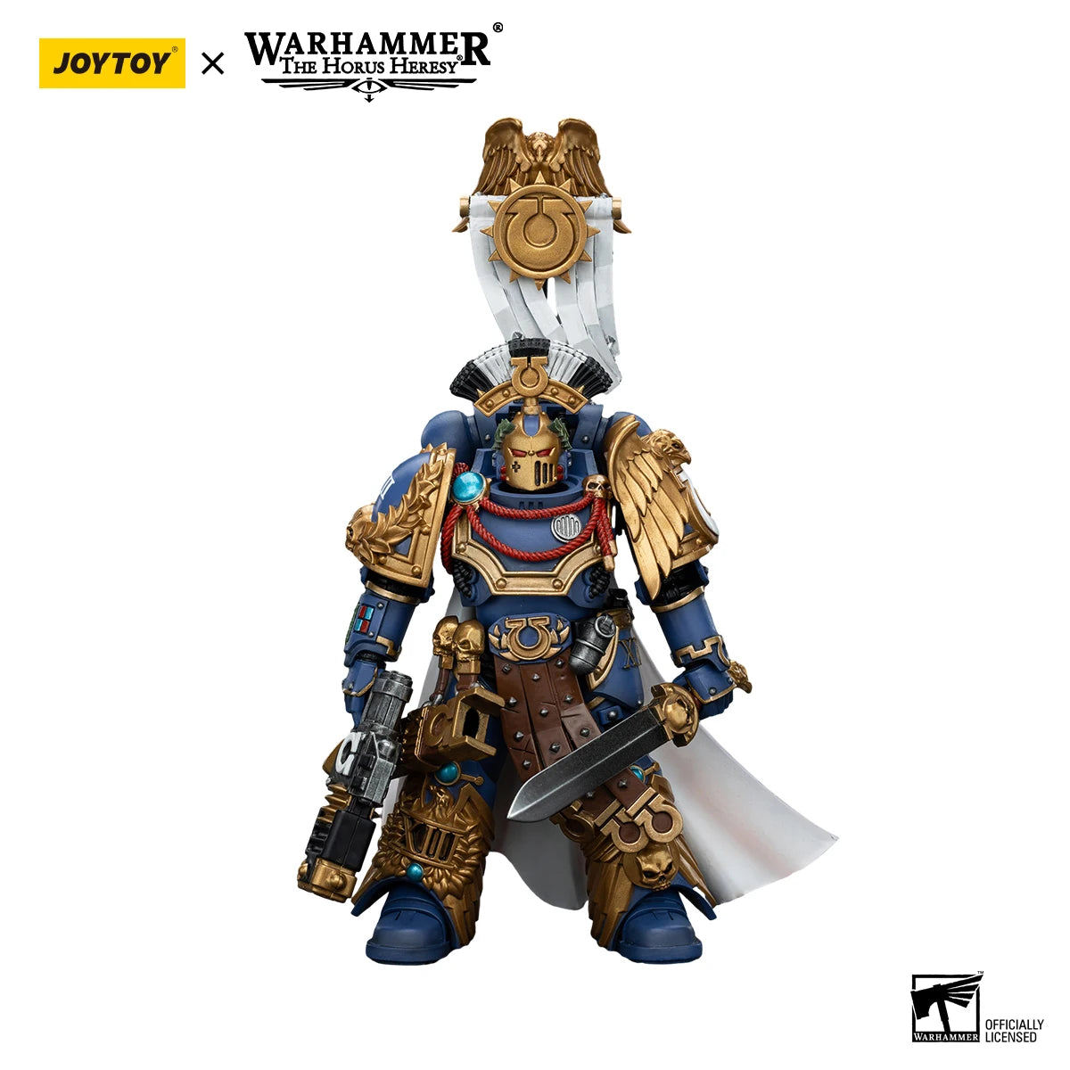 [IN STOCK]JOYTOY Warhammer 30K 1/18 Action Figure Ultramarines Legion Praetor with Power Sword and Volkite Serpenta Model