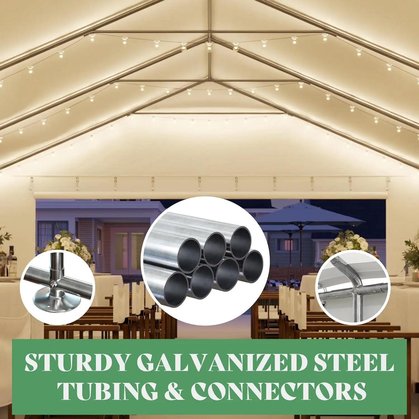 Heavy Duty Party Tent With Sidewalls For Outdoor Events