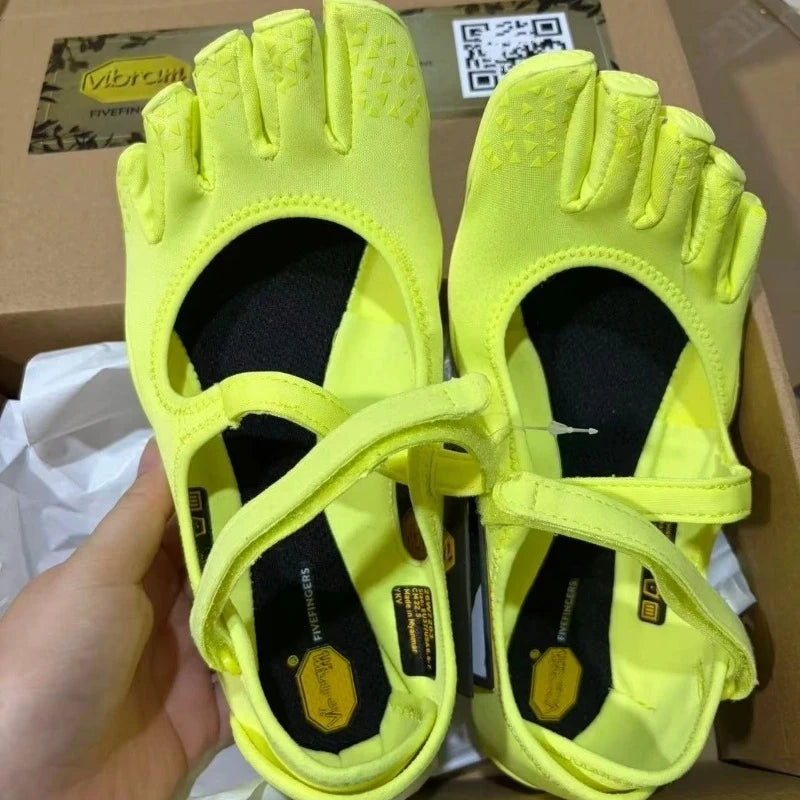 Women Barefoot Five Toe Shoes Anti Slip Yoga Pilates Shoes Lightweight Breathable Fitness Dance Outdoor Training Shoes
