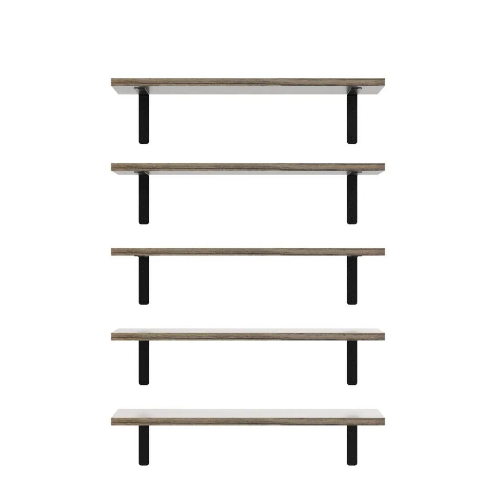 Rustic Floating Wall Shelves Wooden Storage Decorative Shelf