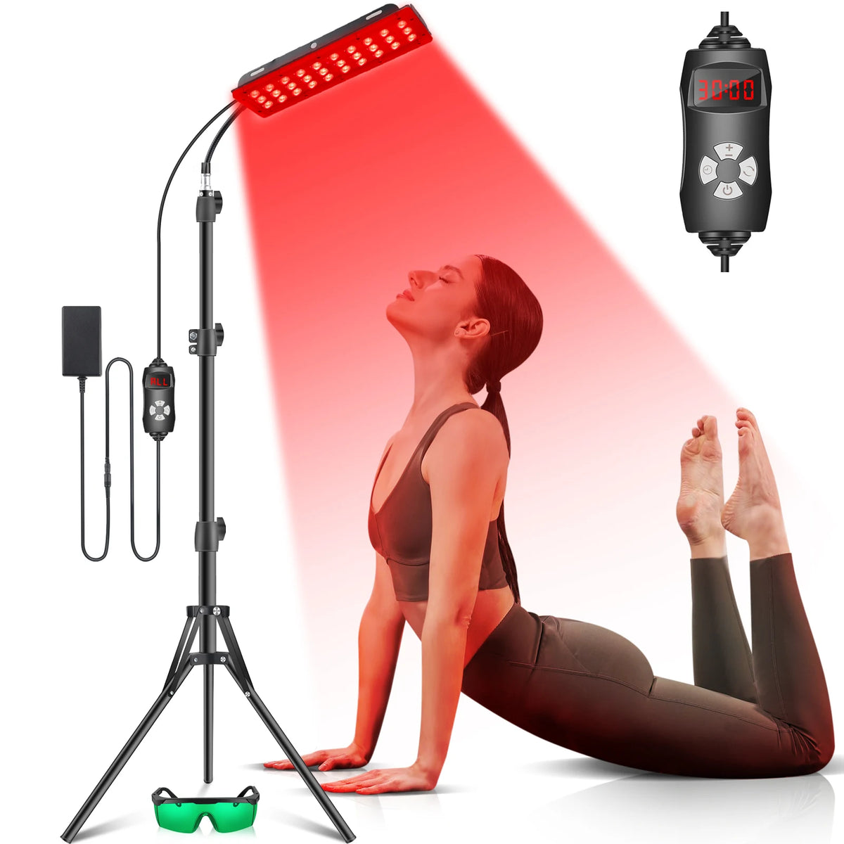 Astarexin Red Light Therapy Lamp, 660nm & 850nm Infrared LED Light Panel for Full Body Use, Home Light Device for Face, Body & Daily Wellness