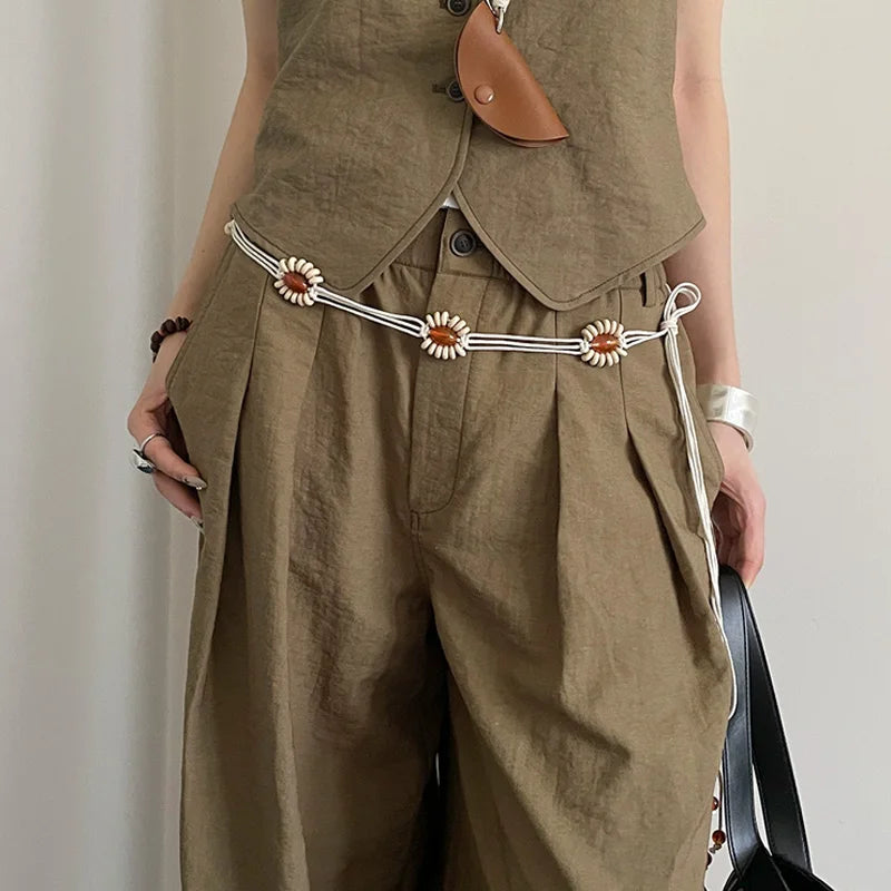 Bohemian Flower Beads Waist Belt For Women High End Accessory