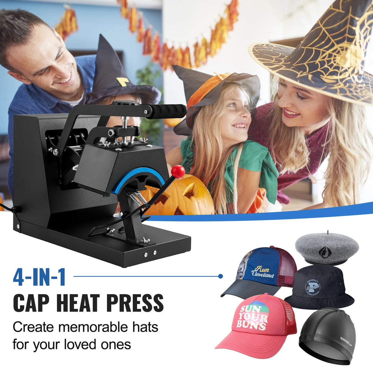 SucceBuy Hat Heat Press Machine with Digital Timer Temperature Control