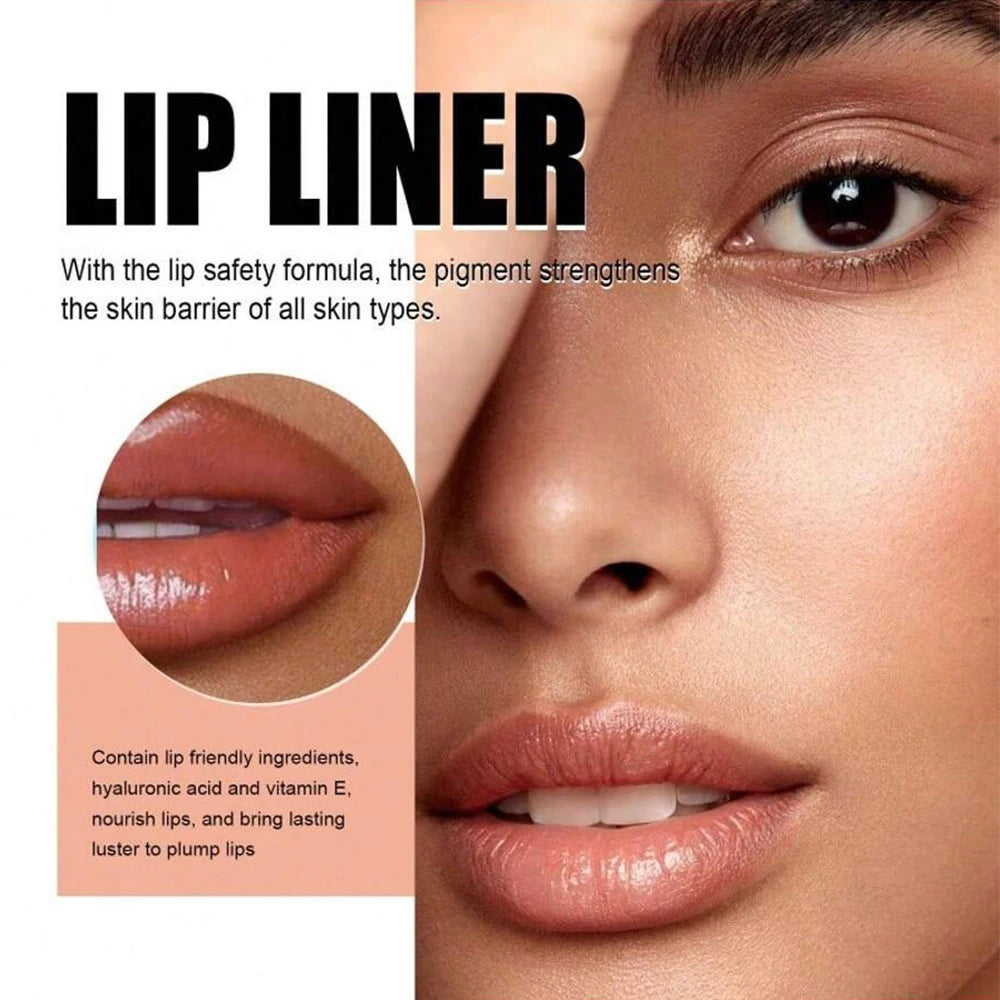 Peel Off Lip Liner Tattoo Lipgloss Waterproof Long Lasting Matte Lip Tint Lips Stain Cosmetics Enhances Lip Color Women Girl Nourishing Lipstick Care Products Makeup