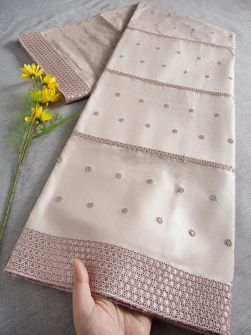 JiaDong Nigerian Swiss Lace 5 Yard African Wedding Fabric