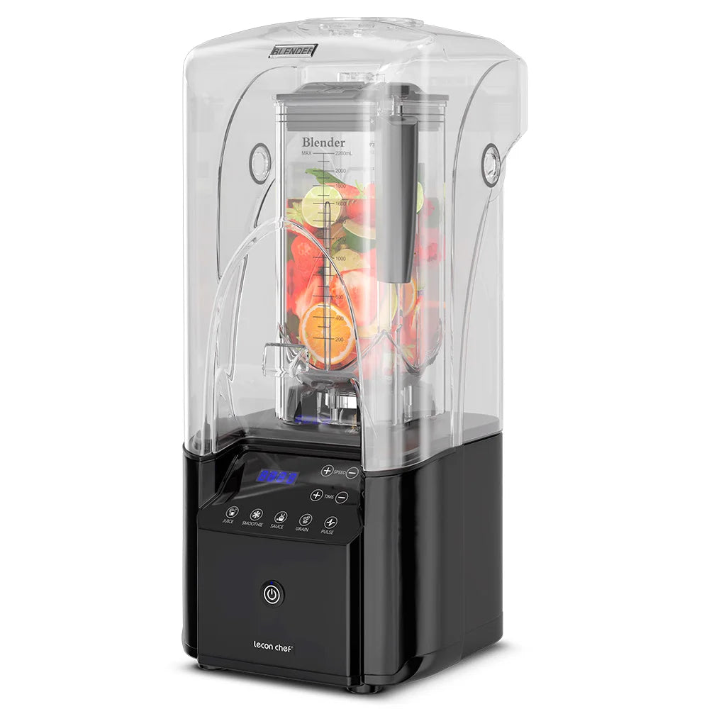 Commercial Quiet Shield Blender 2200W Professional Blenders 2.2L/ 74oz BPA-Free Pitcher for Ice Crushing, Shakes and Smoothies
