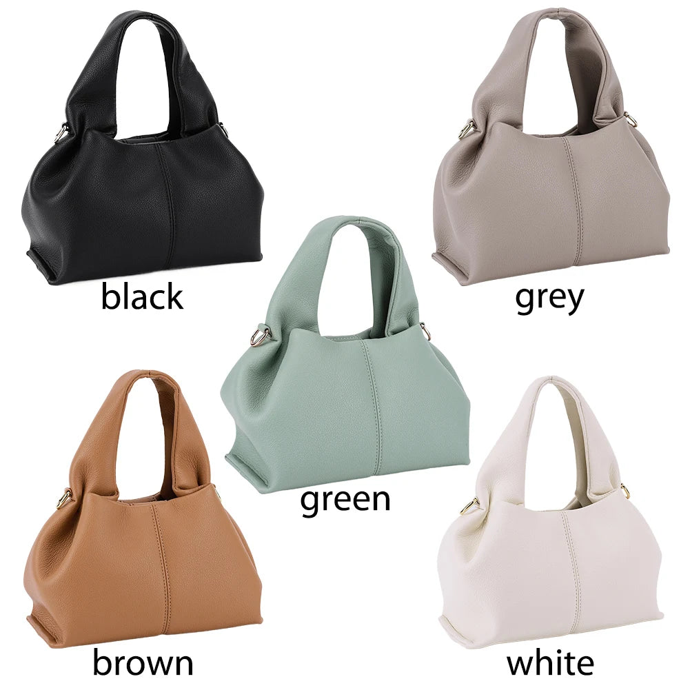 APWIKOGER Soft Cloud Dumpling Clutch Purse With Removable Crossbody Strap