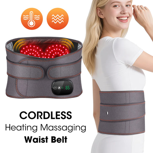 Hailicare Electric Heating Waist Massager Belt With Vibration