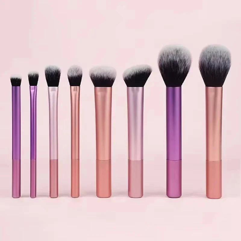 7/8pcs Makeup Brush Kit Soft Synthetic Hair Make Up Brushes Foundation Blush Eyeshadow Cosmetic Makeup Tools