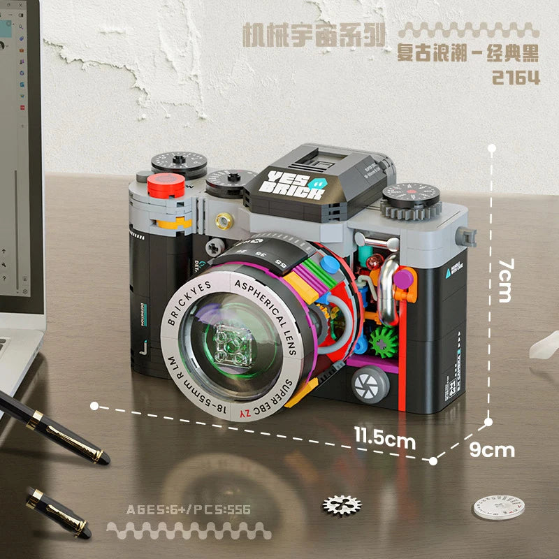 Camera Micro Building Block Constructor Set Cameras Assembly Bricks Home Decoration Toy for Children 6 To 12 Year Girl Sets Gift