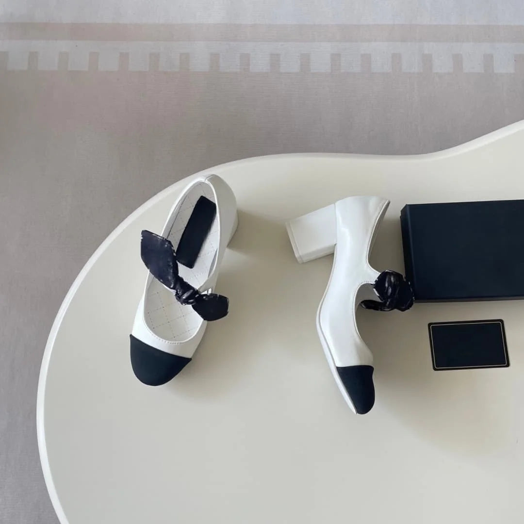 Women Bohemian Buckle Strap Thin Heel Mary Jane Pumps