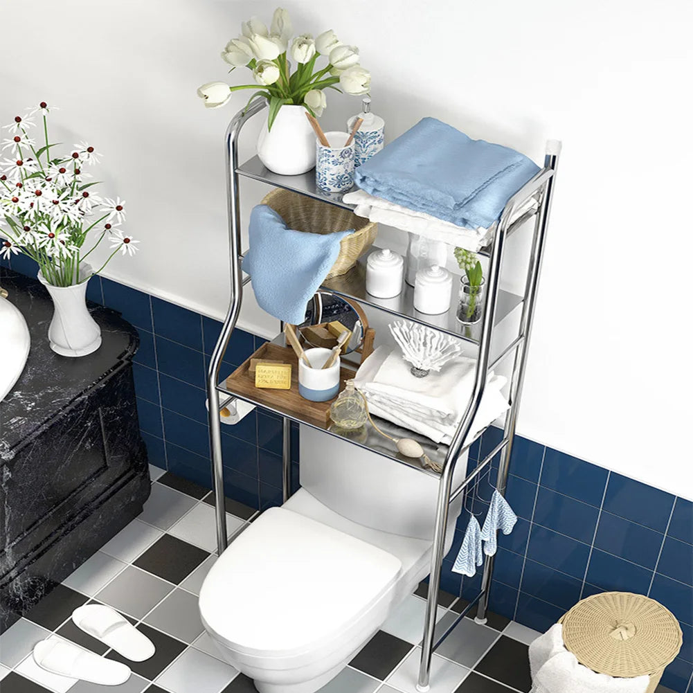 Studyset Over Toilet Storage Shelf Two Tier Bathroom Organizer