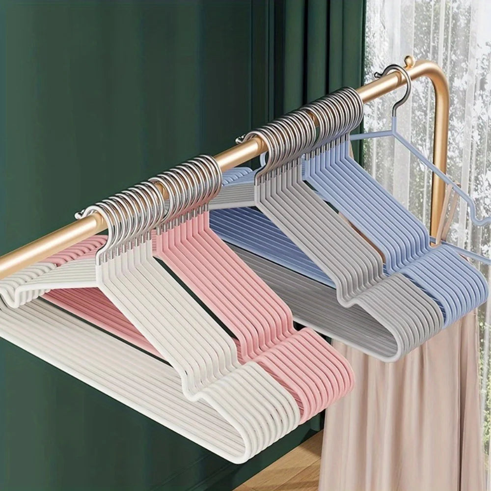 Metal Clothes Hangers Anti Slip Heavy Duty Space Saving Organizers