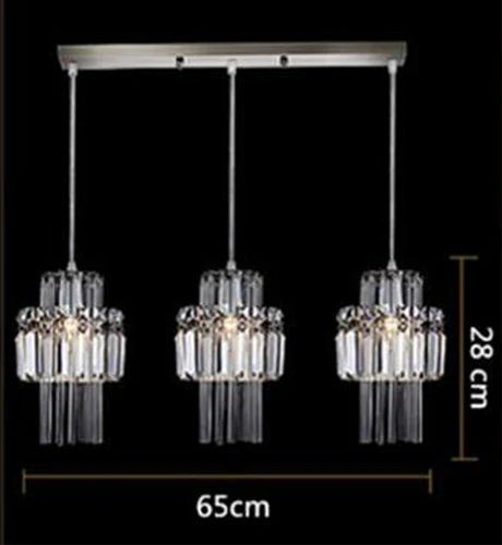 GreeLustr Crystal LED Chandelier Modern Pendant Ceiling Lamp