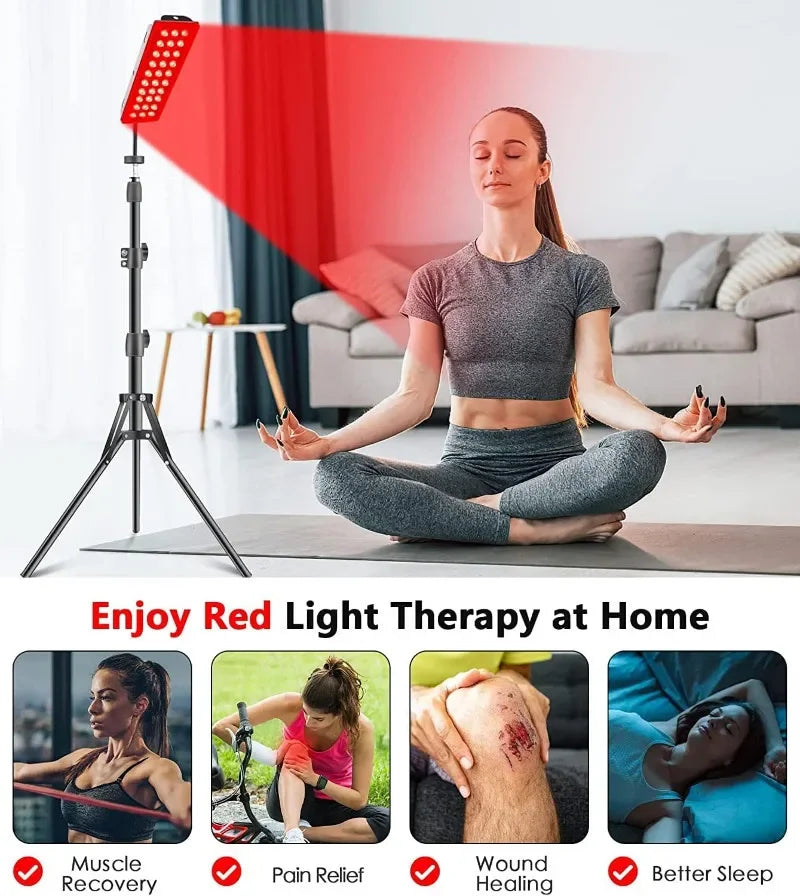 Astarexin Red Light Therapy Lamp, 660nm & 850nm Infrared LED Light Panel for Full Body Use, Home Light Device for Face, Body & Daily Wellness