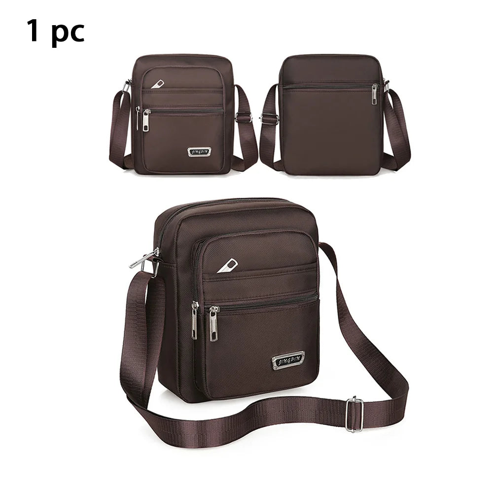 Men's Casual Crossbody Messenger Shoulder Bag With Phone Pocket