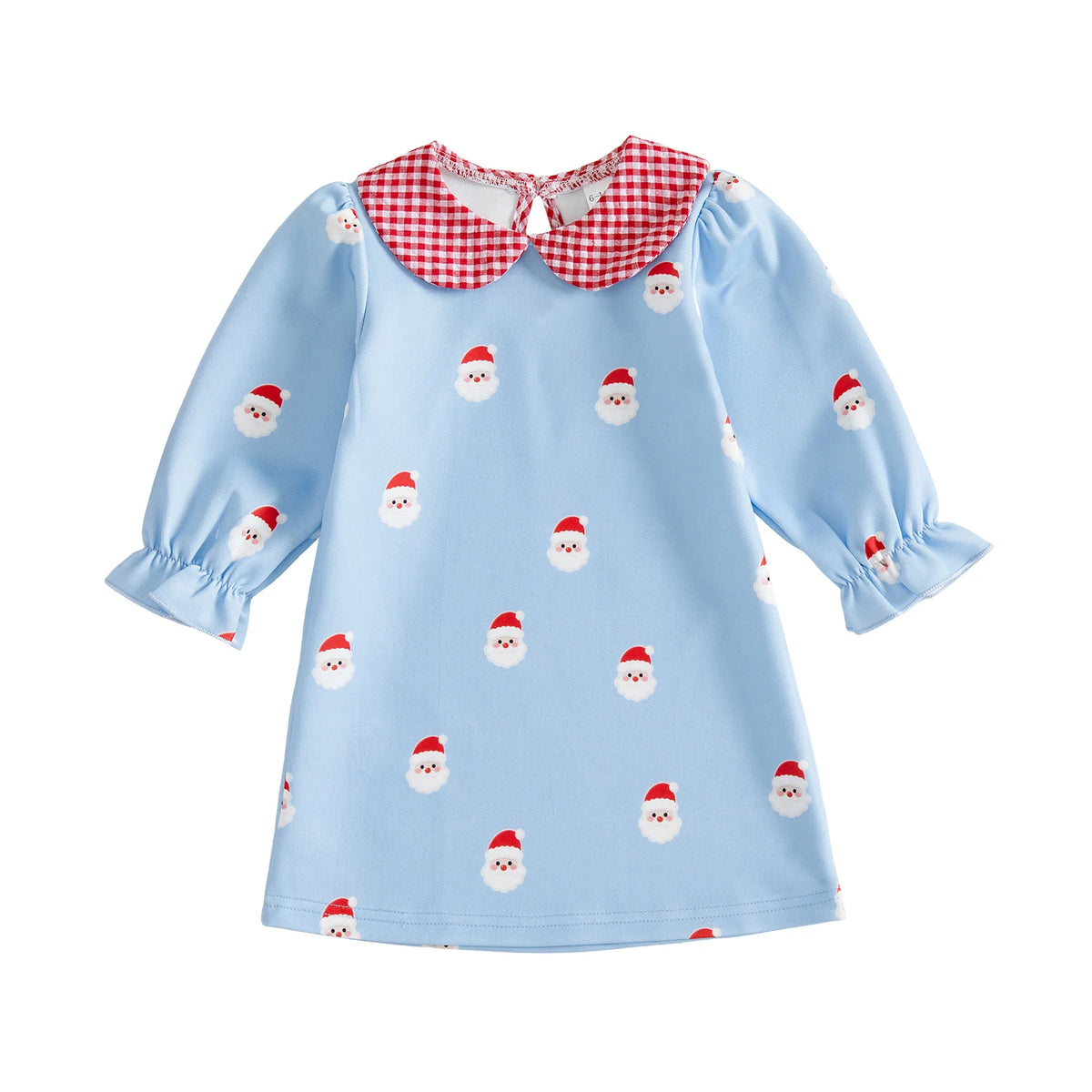 Christmas Santa Print Dress Santa Print Doll Toddler Baby Girl Toddler Dress Print Long Toddler Baby Girl
