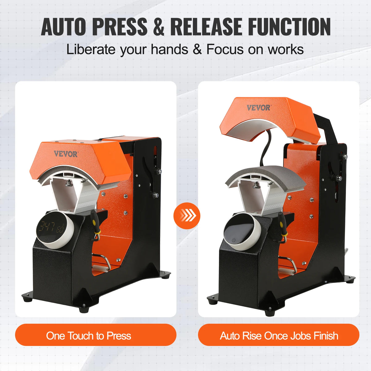 SucceBuy Three In One Hat Heat Press Machine for Sublimation Transfer