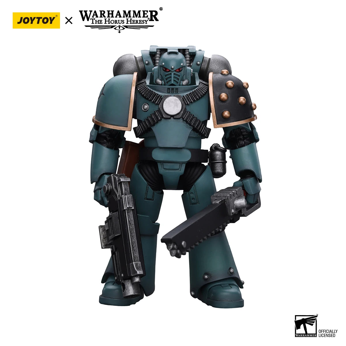 JOYTOY Warhammer 40K 1/18 Action Figure Sons of Horus MKIV Tactical Squad Legionary with Bolter Model