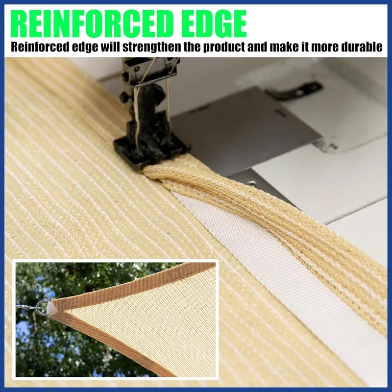 ShadeMart Sun Shade Sail UPF50 Square Canopy Cloth