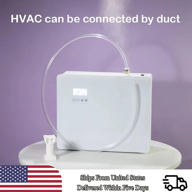 VAT Exemption US Local Aroma Diffuser Home Perfume Scent Machine Fragrance Air Freshener Essential Oil Waterless Flavoring