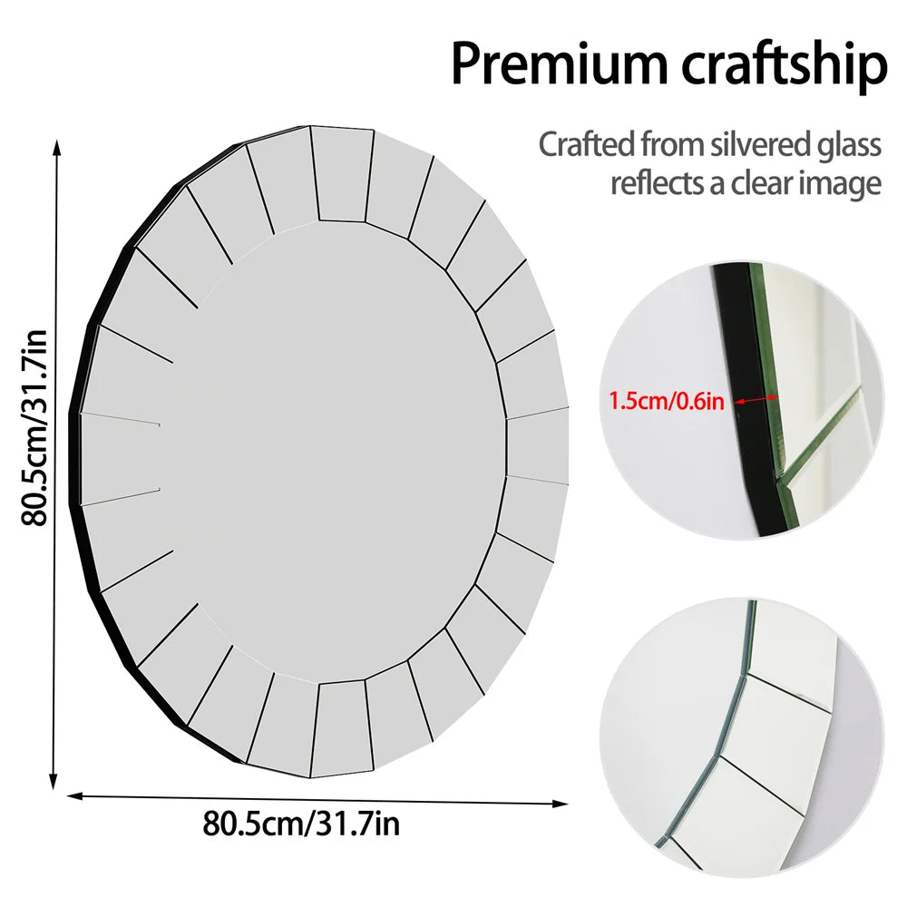LUVODI Decorative Wall Mirror for Hallway and Living Room Decor