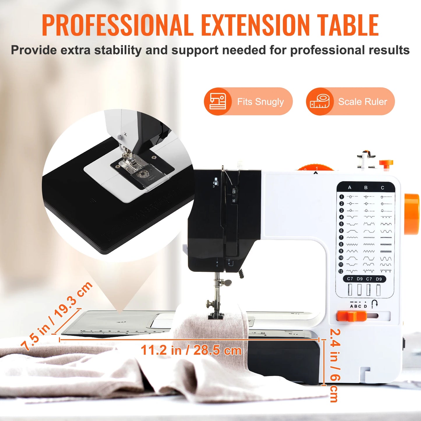 SucceBuy Sewing Machine Portable Sewing Machine for Beginners 38 Built-in Stitches & Reverse Sewing Dual Speed Sewing Machine