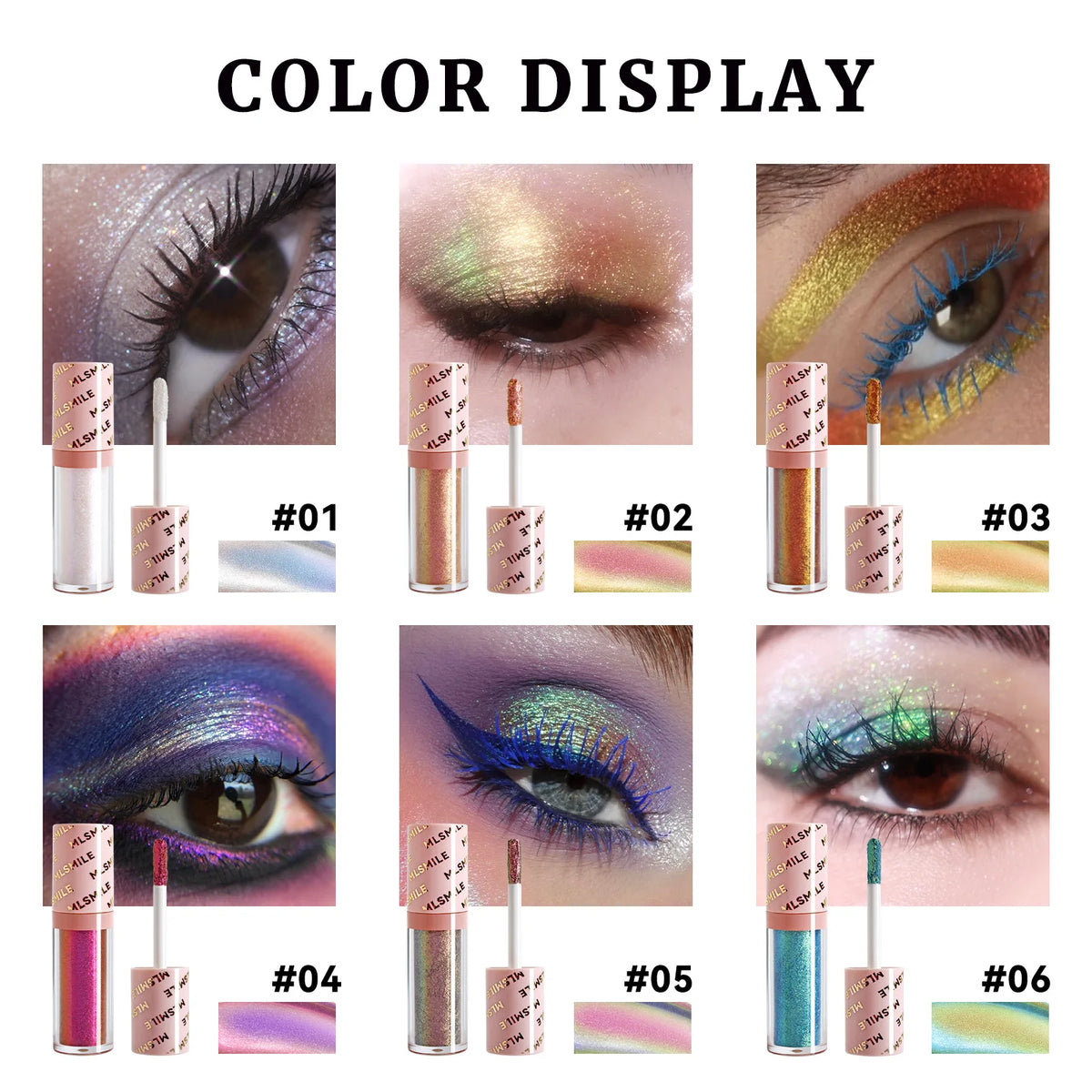 3-Pack Liquid Eyeshadow Set, Metallic Shimmer Highly Pigmented Eye Makeup, Smooth Long-Lasting Blendable Formula for Everyday Glam Party Looks Gift for Women