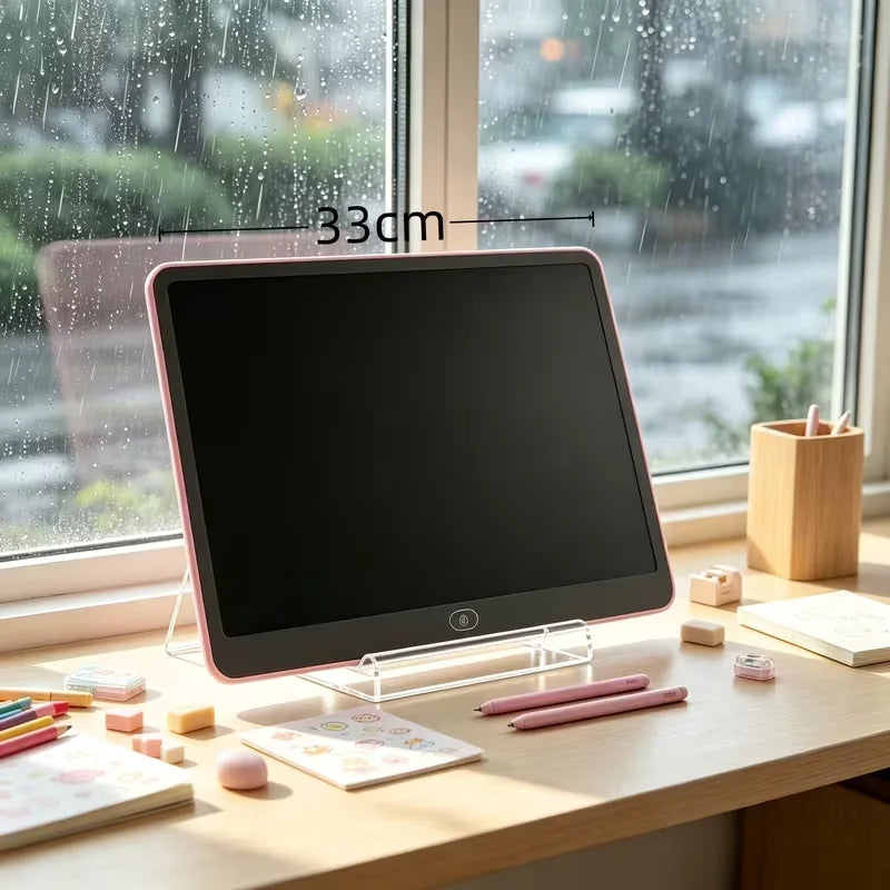 16 inch Large LCD Writing Board and Erasable Graffiti Board - Portable Color Partition Design Drawing Board, Perfect for Teenagers' Art, Home, School, Daily Gifts (Paper Gift Box with Holder)