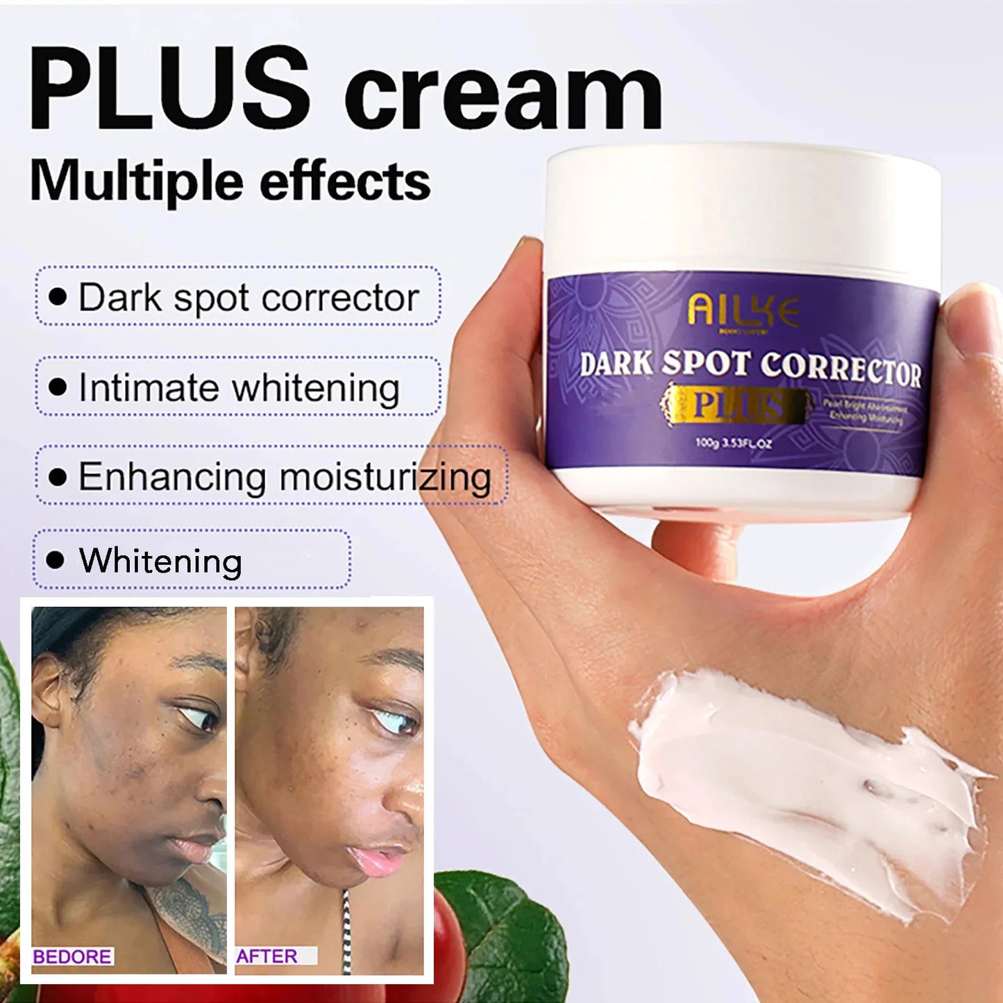 AILKE Anti-Black Spots Serum, Brightening Essence for an Even & Radiant Complexion, Reduce Freckles, Pigmentation, 120 ml