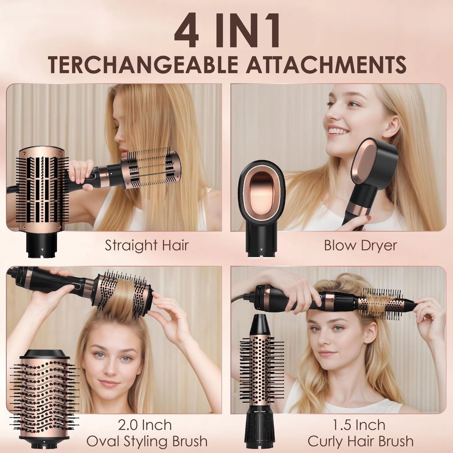 Nicebay Hair Dryer Brush Hot Air Blowout Tool Set Pro