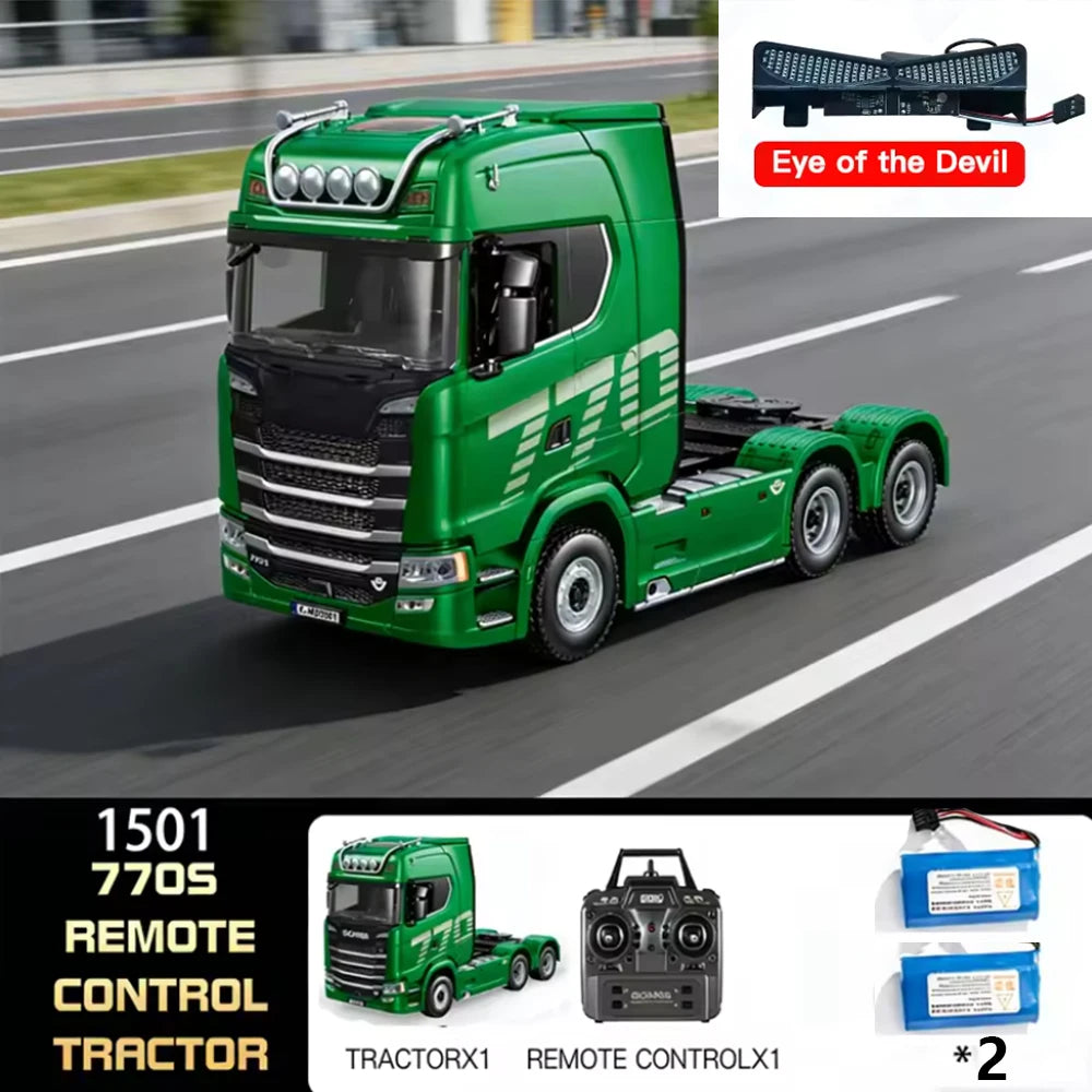HUINA 1501 770S 1502 1/18 RC Tractor 2.4G 19CH RC Engineering Trailer Truck with Lights and Sound System RC Car Model Toy Gift  HUINA 1592 1:14 Scale RC Excavator 22 Channels