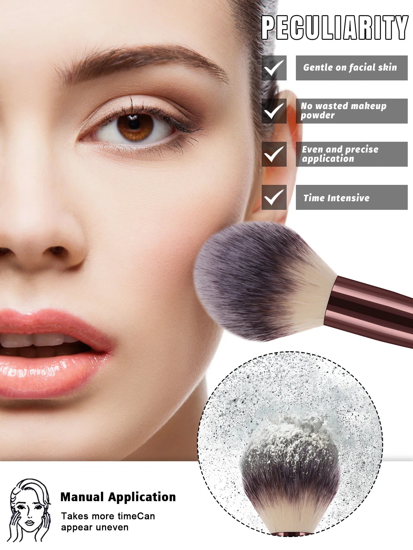 32PCS Makeup Brush Sets Premium Synthetic Hair Eyeshadow Blending Brush Sets Cosmetics Tools