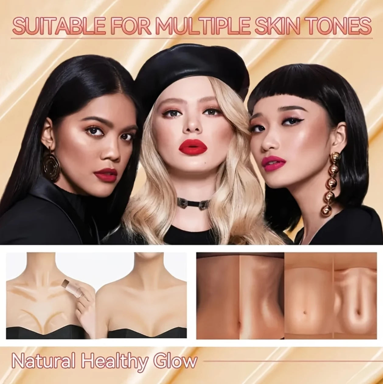 3-piece contour stick set, including blush stick, highlighter stick, bronzer stick, and eyeliner, refreshing and non-greasy, wat